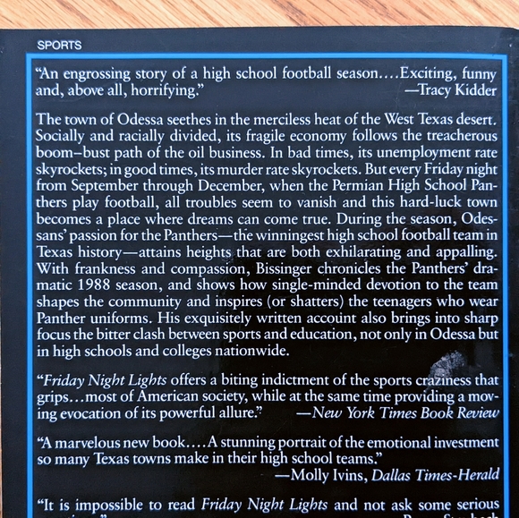 Friday Night Lights: A Town, A Team, And A Dream Book - Picture 3 of 5